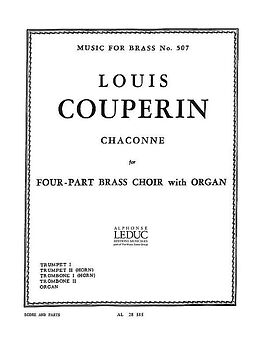Louis Couperin Notenblätter Chaconne für 4-stimmiges