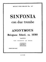  Notenblätter Sinfonia con due trombe