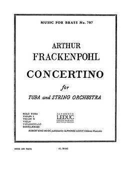 Arthur Frackenpohl Notenblätter Concertino