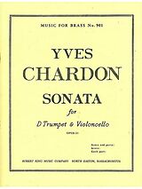 Yves Chardon Notenblätter Sonate op.21 für Trompete und