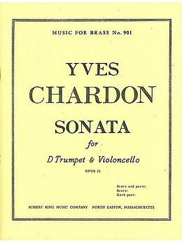 Yves Chardon Notenblätter Sonate op.21 für Trompete und
