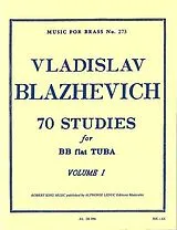 Vladislav Mikhailo Blazhevich Notenblätter 70 studies vol.1 for tuba