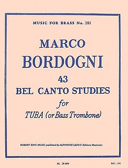 Giulio Marco Bordogni Notenblätter 43 Bel Canto Studies