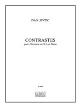 Ivan Jevtic Notenblätter CONTRASTES POUR CLARINETTE SIb ET