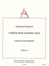 Emmanuel Séjourné Notenblätter 5 pièces vol.4