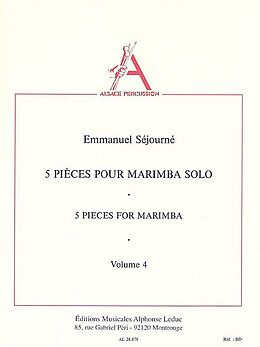 Emmanuel Séjourné Notenblätter 5 pièces vol.4