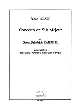 Georg Friedrich Händel Notenblätter Konzert B-Dur op.4,2 für 2 Trompeten