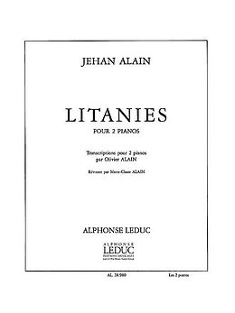 Jehan Artiste Alain Notenblätter LITANIES POUR 2 PIANOS