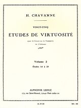 M. Henri Chavanne Notenblätter 25 ETUDES DE VIRTUOSITE