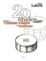 Guy Lefevre Notenblätter 20 ETUDES POUR CAISSE-CLAIRE