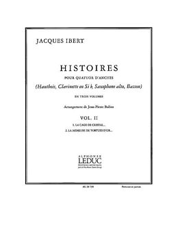 Jacques Ibert Notenblätter Histoires vol.2 pour quatuor danches