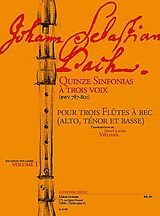 Johann Sebastian Bach Notenblätter 15 Sinfonias à 3 voix BWV787-801 vol.1 (nos.1-8)