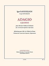 Igor Raykhelson Notenblätter Adagio pour alto et orchestre