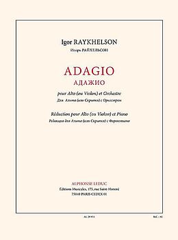 Igor Raykhelson Notenblätter Adagio pour alto et orchestre