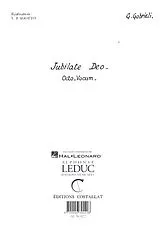 Giovanni Gabrieli Notenblätter Jubilate Deo
