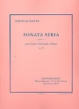 Nicolas Bacri Notenblätter Sonata seria op.98