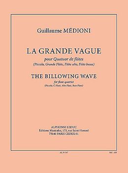 Guillaume Médioni Notenblätter Grande vague pour 4 flûtes