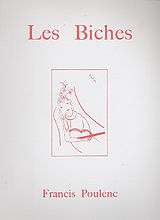 Francis Poulenc Notenblätter Les biches reduction chant et