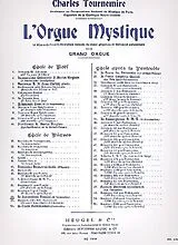 Charles Tournemire Notenblätter Lorgue mystique vol.23