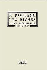 Francis Poulenc Notenblätter Les biches Suite dorchestre