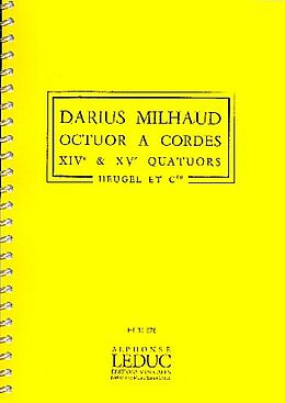 Darius Milhaud Notenblätter Octuor à cordes