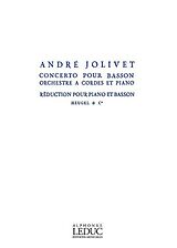 André Jolivet Notenblätter Concerto pour basson et cordes