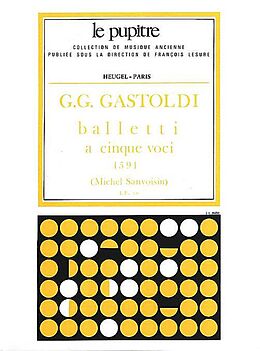 Giovanni Giacomo Gastoldi Notenblätter Balletti à cinque voci