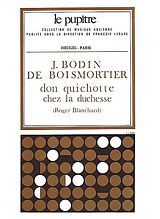 Joseph Bodin de Boismortier Notenblätter Don Quichotte chez la duchesse