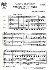 Georg Philipp Telemann Notenblätter Concerto sol majeur