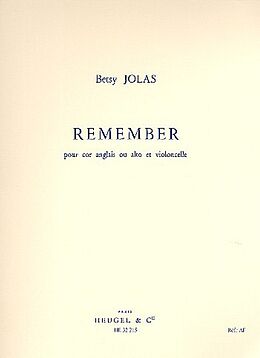 Betsy Jolas Notenblätter Remember