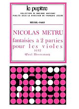 Nicolas Metru Notenblätter Fantaisies à 2 parties