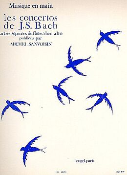 Johann Sebastian Bach Notenblätter Les concertos de J.S.Bach parties