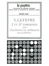 Jean Xavier Lefèvre Notenblätter Concertos nos.4 et 6