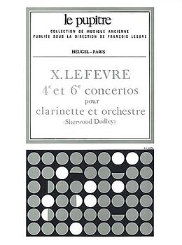 Jean Xavier Lefèvre Notenblätter Concertos nos.4 et 6