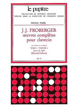 Johann Jacob Froberger Notenblätter Oeuvres completes tome 1 vol.1 pour