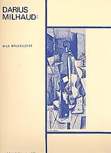 Darius Milhaud Notenblätter La Bruxelloise pour alto et piano