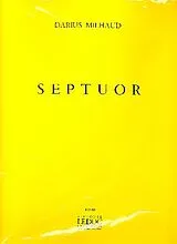 Darius Milhaud Notenblätter Septuor a cordes pour