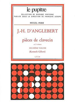 Jean-Henri D'Anglebert Notenblätter Pièces de clavecin vol.2