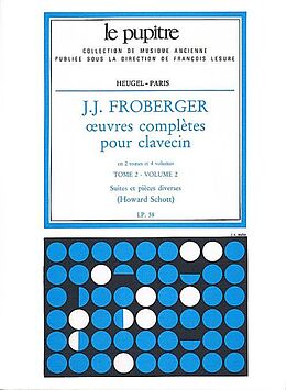 Johann Jacob Froberger Notenblätter Oeuvres complètes tome 2 vol.2