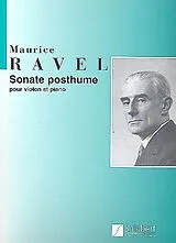 Maurice Ravel Notenblätter Sonate posthume