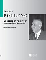 Francis Poulenc Notenblätter Concerto ré mineur pour