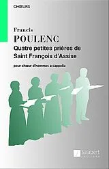 Francis Poulenc Notenblätter 4 petites prières de Saint Francois dAssise