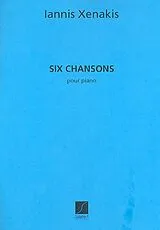 Yannis Xenakis Notenblätter 6 Chansons