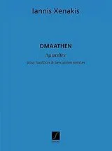 Yannis Xenakis Notenblätter Dmaathen pour hautbois et percussion