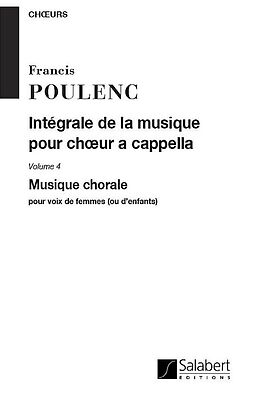 Francis Poulenc Notenblätter Integrale de la musique pour choeur
