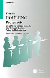 Francis Poulenc Notenblätter Petites voix