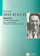 Darius Milhaud Notenblätter Modéré