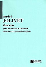 André Jolivet Notenblätter Concerto pour percussion et orchestre