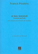 Francis Poulenc Notenblätter Le bal masque cantate profane