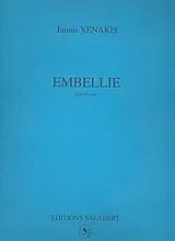 Yannis Xenakis Notenblätter Embellie pour alto solo